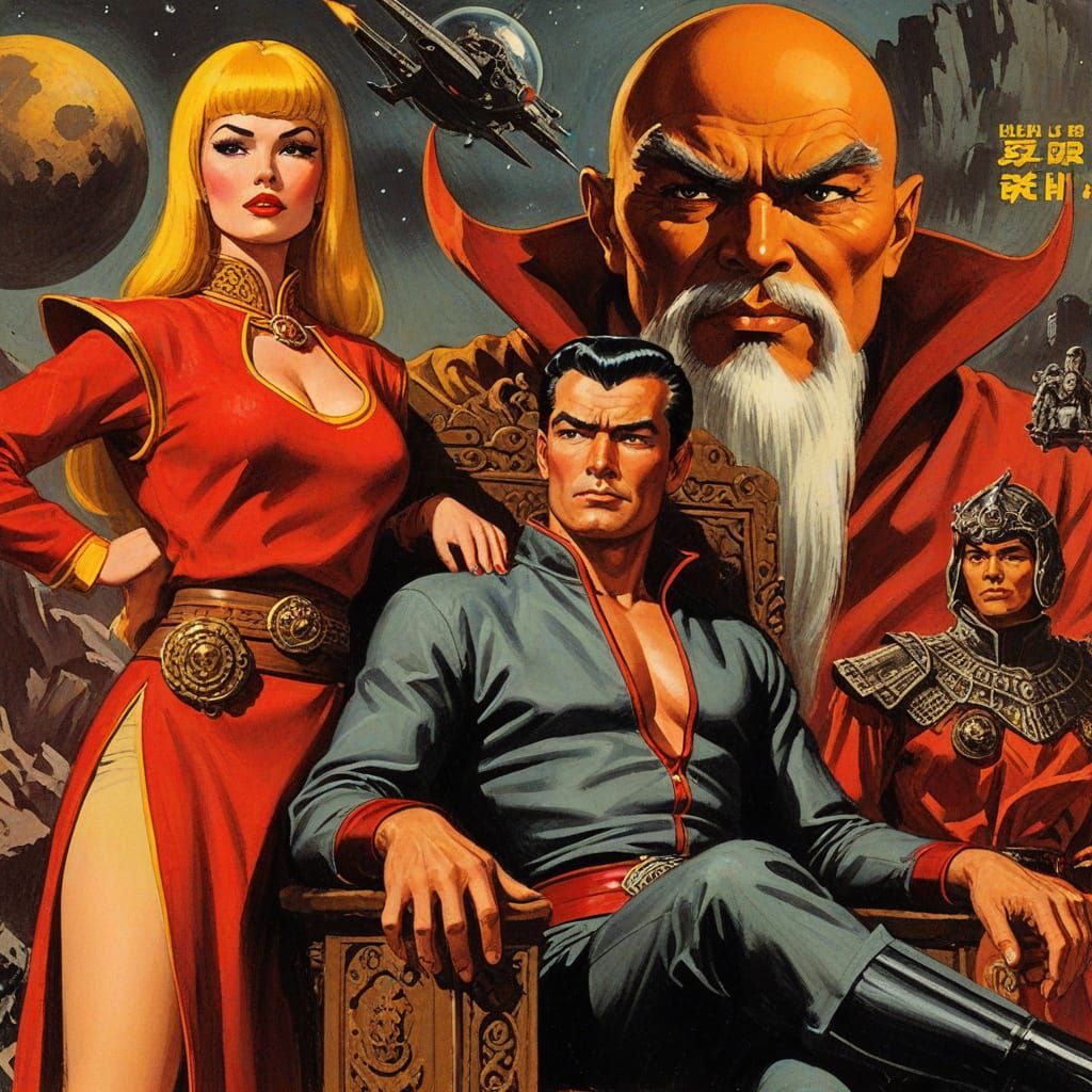 Flash Gordon: Heroic Space Adventurer Confronts Ming the Mer...