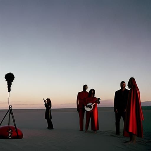 Satanic Black Metal Band Pool Party in 8k