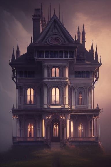 Cosmic Victorian House in Godly Light