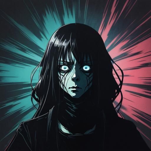 Eerie Manga Scan in Anime Style