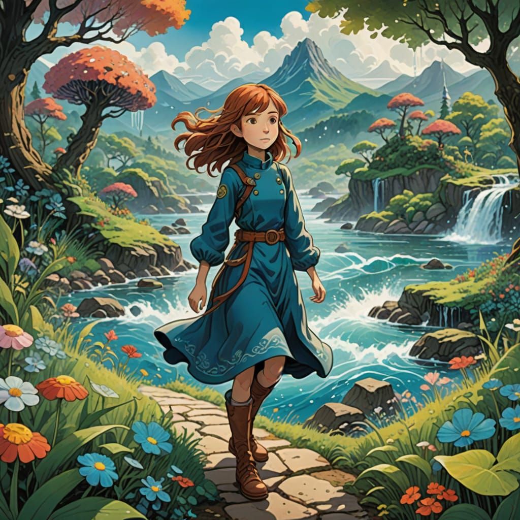 Whimsical Fantasy World with Elemental Powers