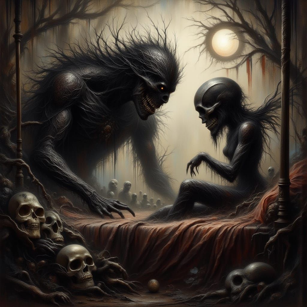 Mysterious Creatures Unveil Themselves in Dark, Whimsical Go...