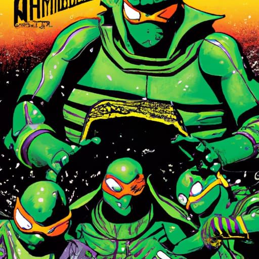 Ninja Turtles Comic Book Art