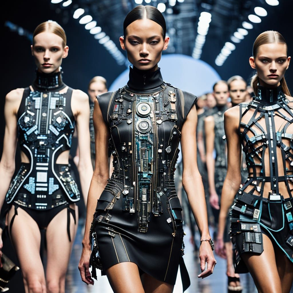 Haute Couture Fashion Show Features Models in Code and Circu...