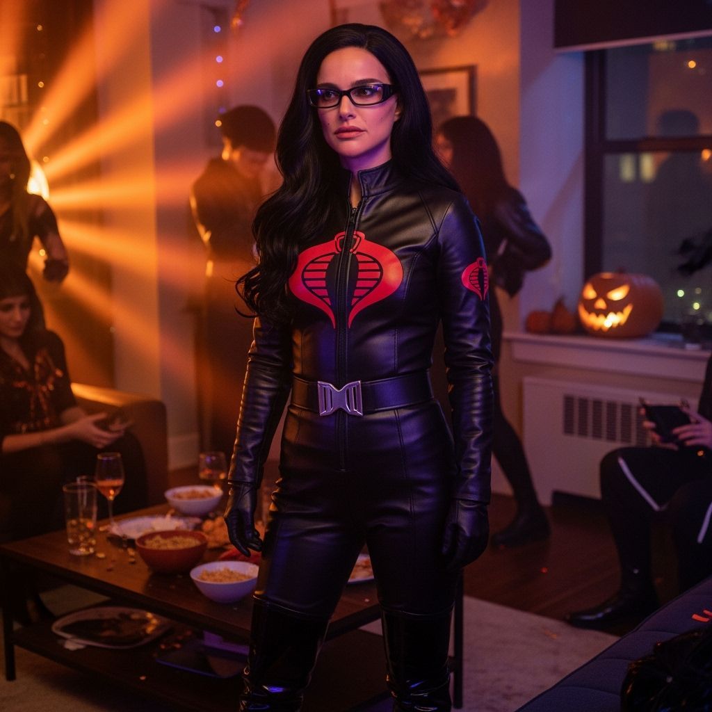 Natalie Portman as Baroness in Leather Jumpsuit