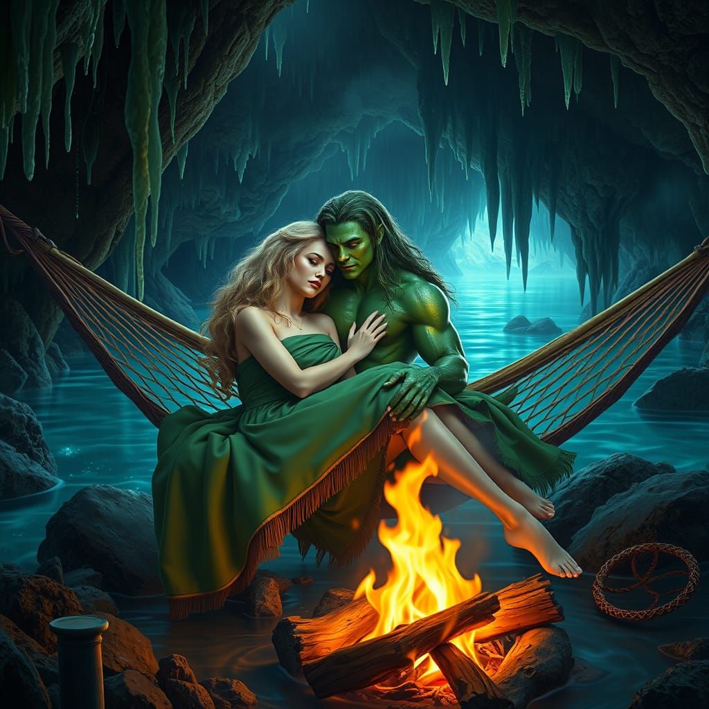 Subterranean Love in a Water Cave Sanctuary