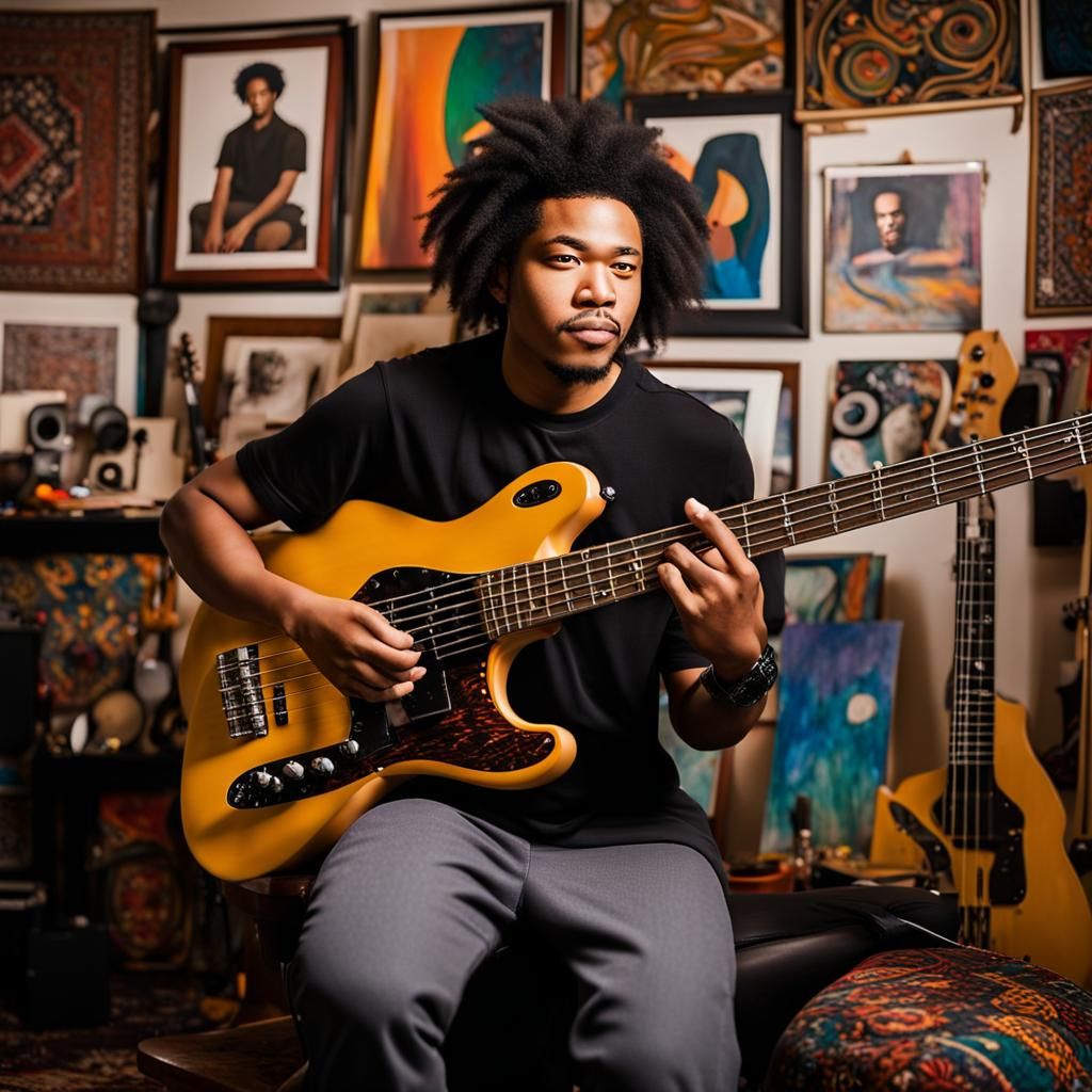 Portrait of a Young Graphic Designer in Studio