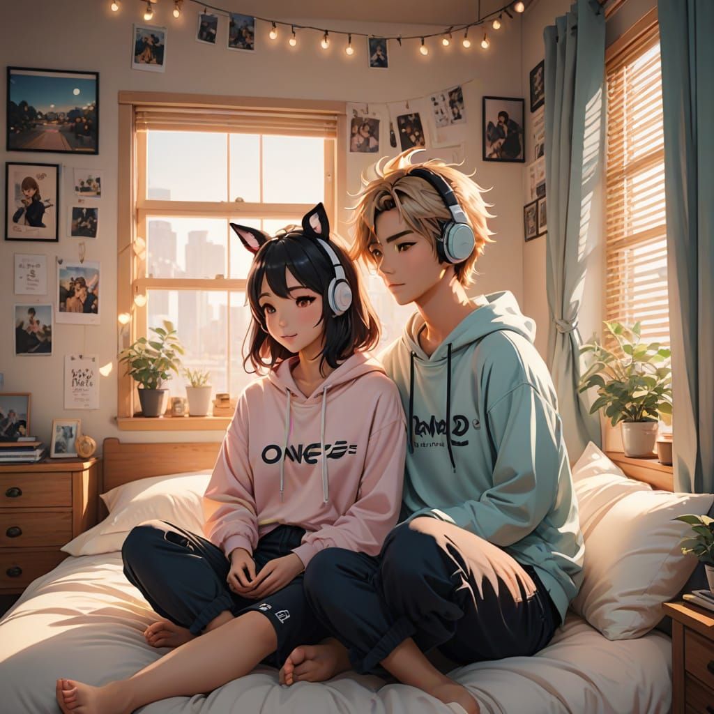 Cozy Indie Rock Love in Soft Pastel Hues