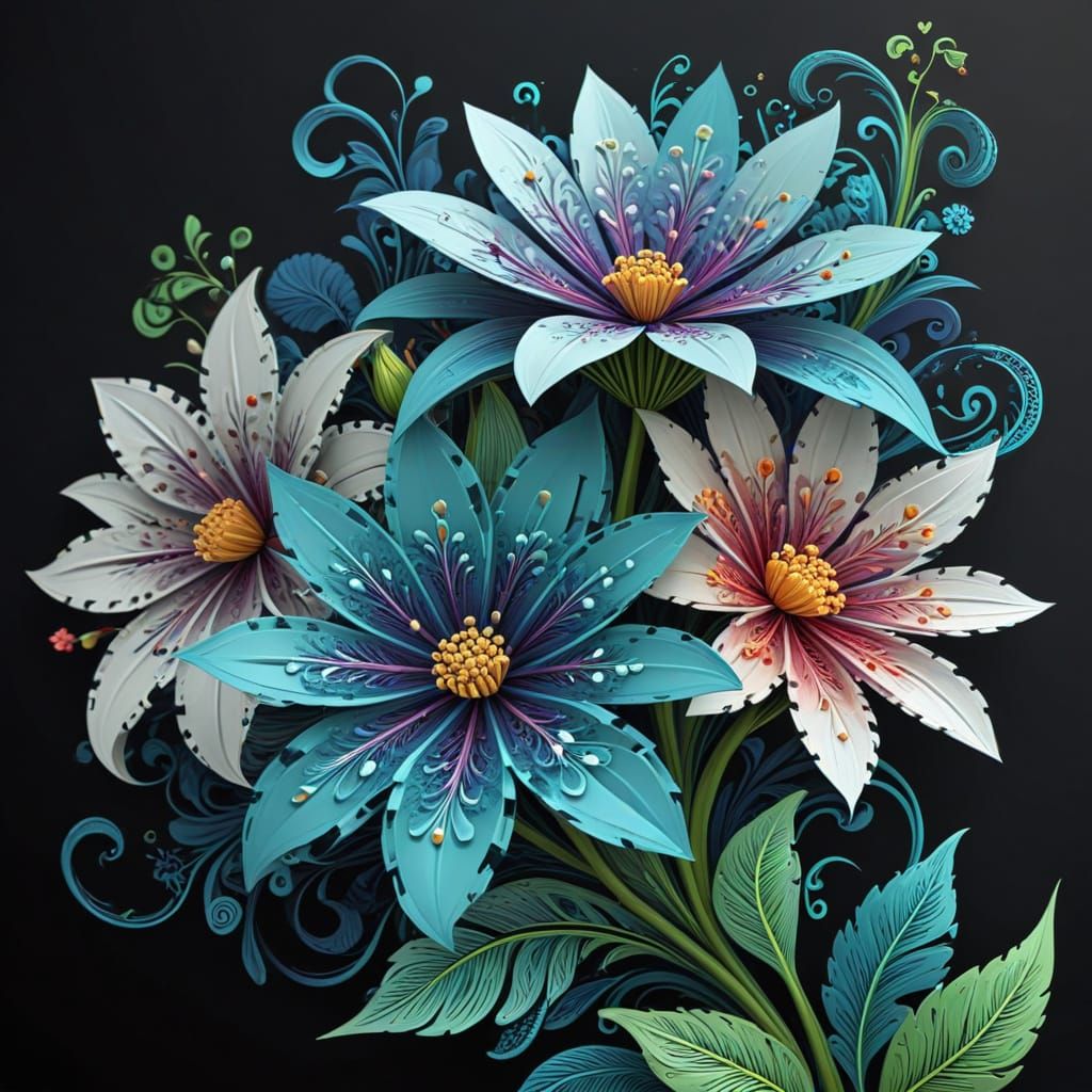 Vibrant Spring Floral Mandala
