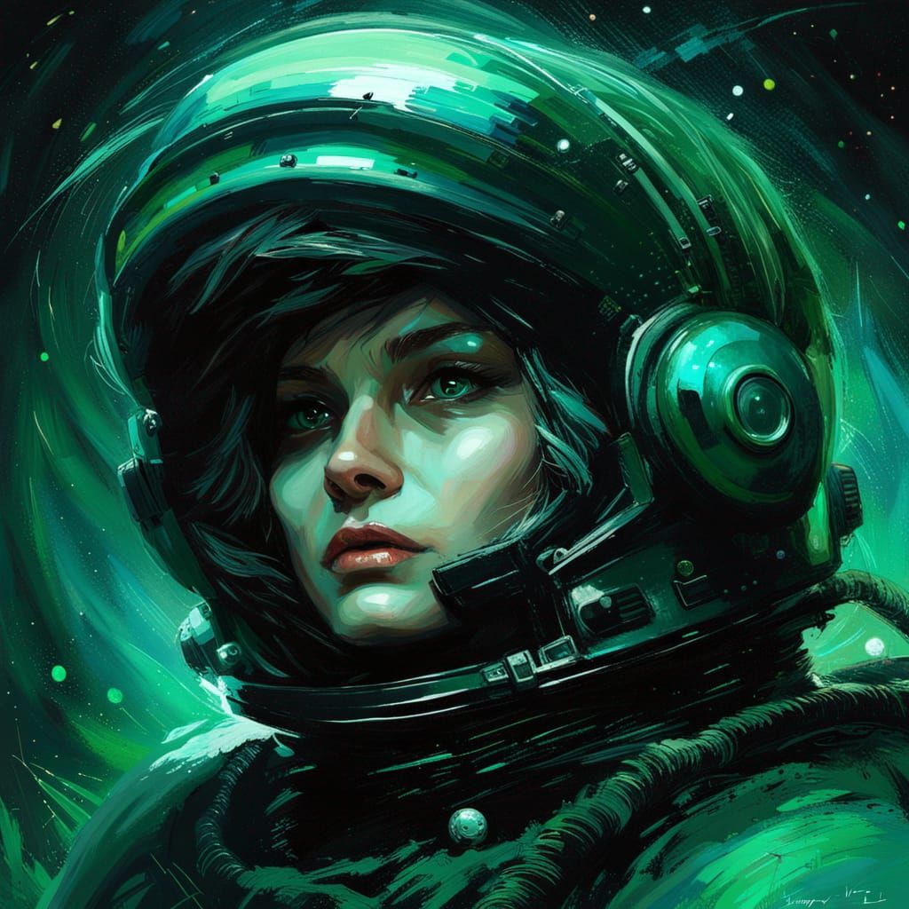 Black Cat Space Pilot Among the Stars