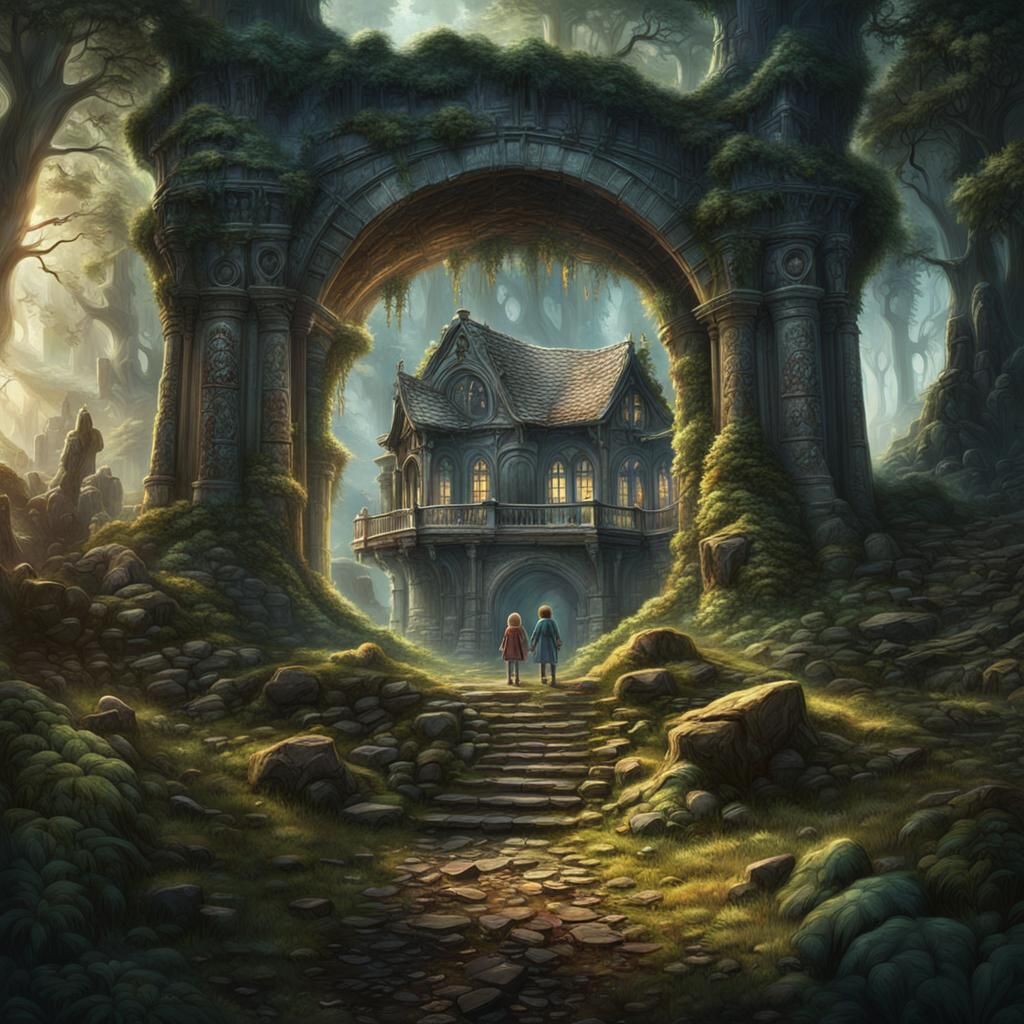 Hansel and Gretel Adventure in Enchanted Forest