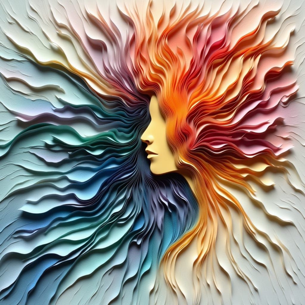 Ephemeral Paper Layers Unfold in a Whimsical Dance