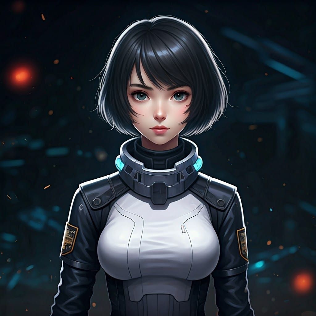 Anime scifi police officer...