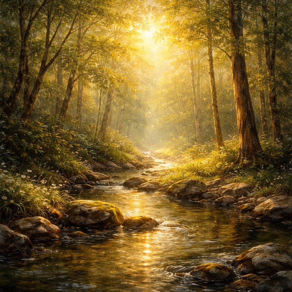 Forest Stream (glazing)