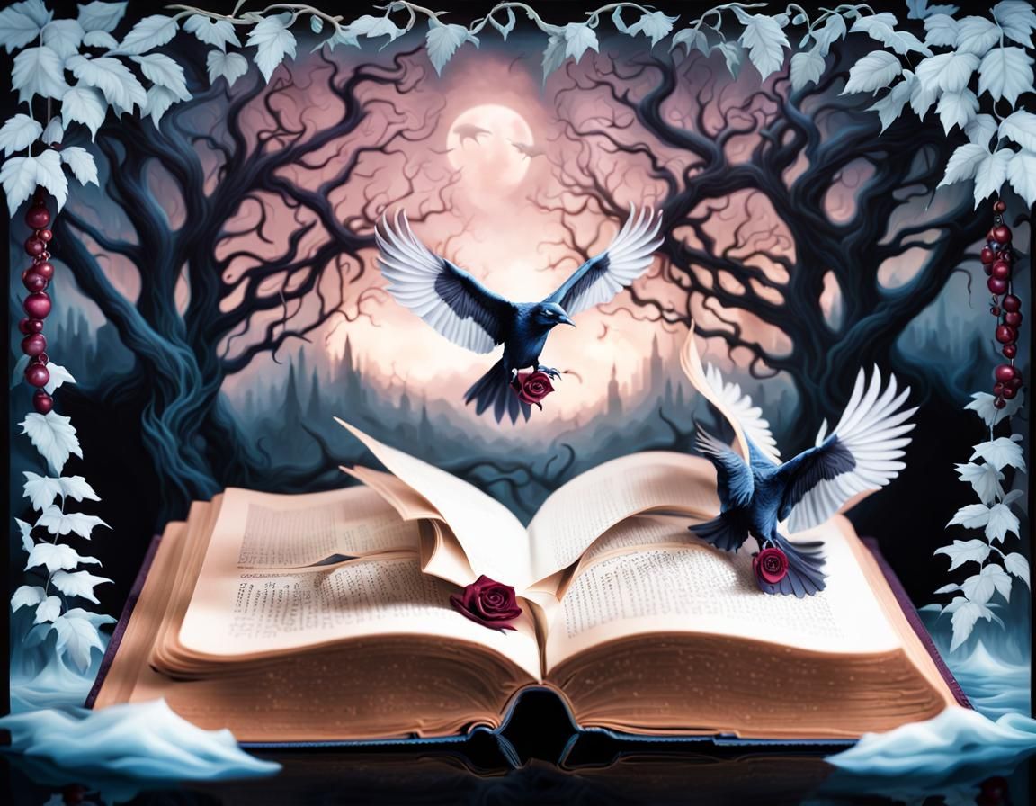 Dark Book Portal: 3D Photorealistic Nightmare