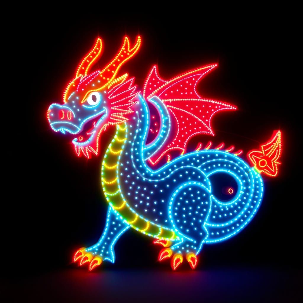 lite brite dragon