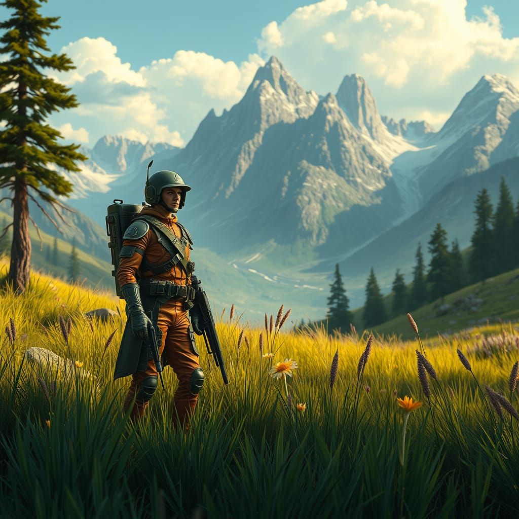 G.I. Joe in Mountain Meadow with Metallic Slime