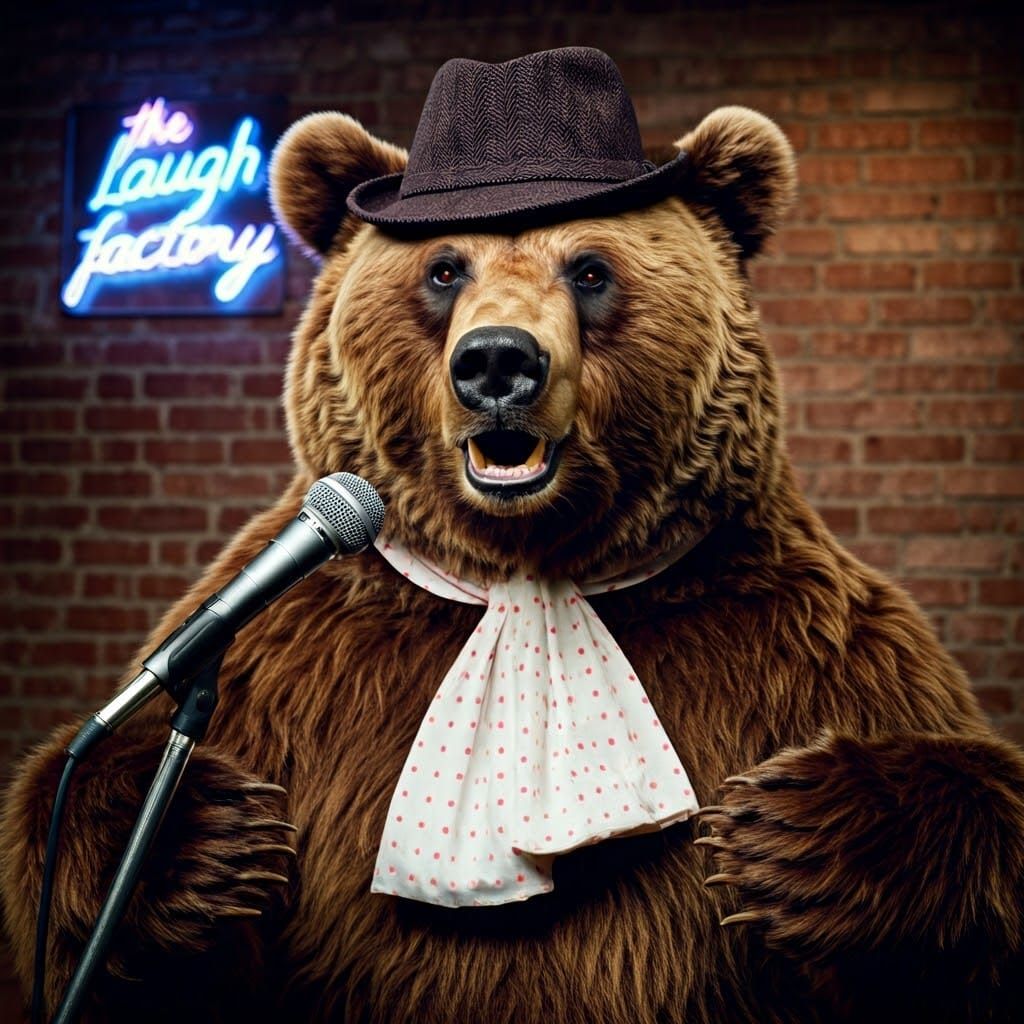 Fozzi Bear from the Muppets. Waka waka waka.