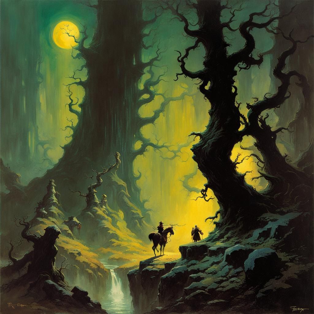 Eldritch Forest in Fantasy Style