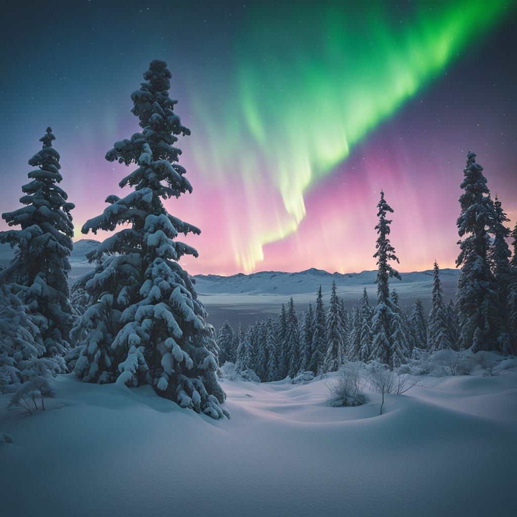 Dreamy Northern Light Christmastime ❄️☠️✨