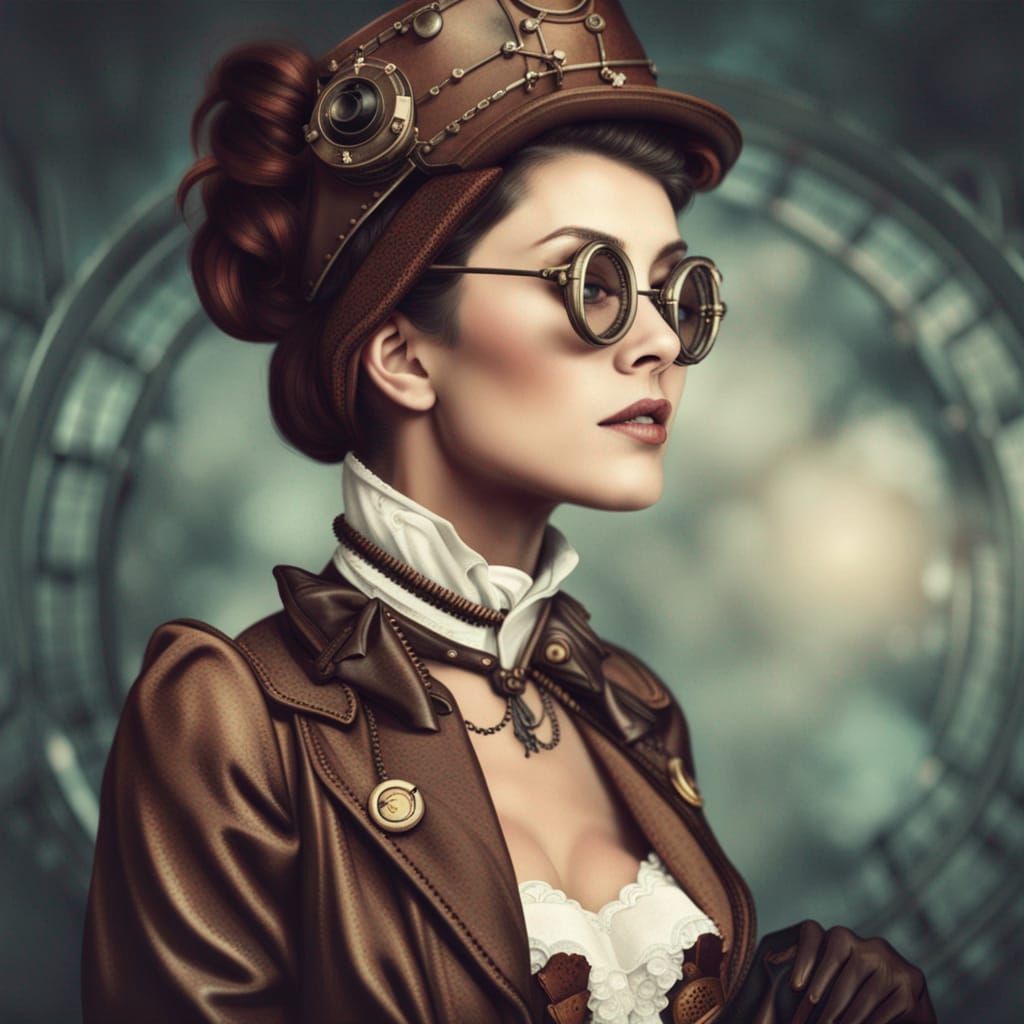 Steampunk woman