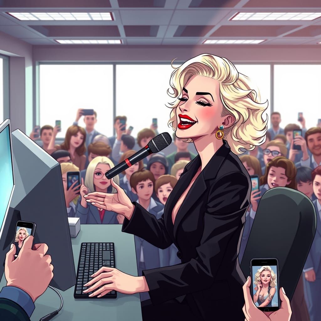 Madonna is in the office!