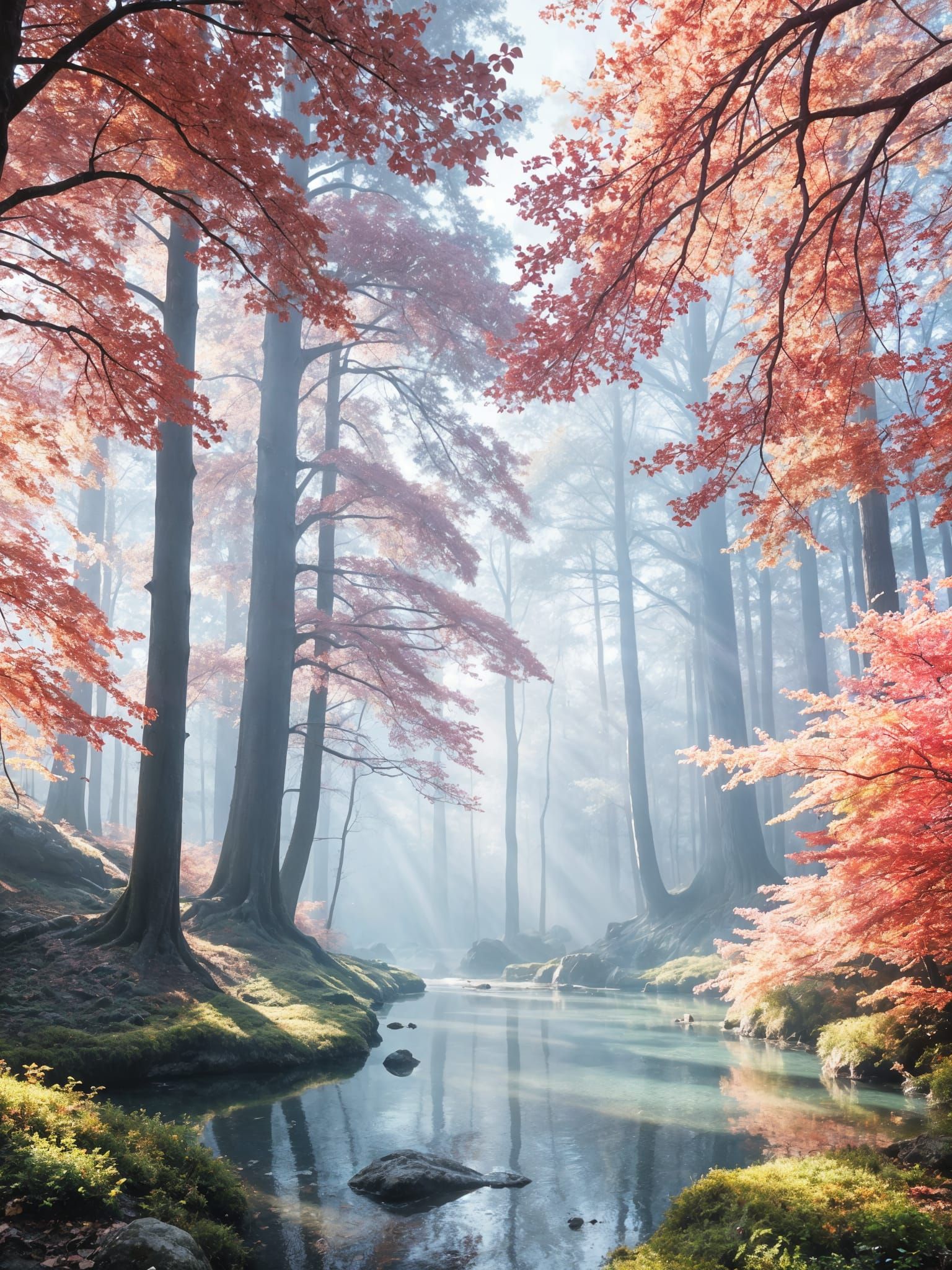 Whimsical Feywild Forest in Pastel Hues