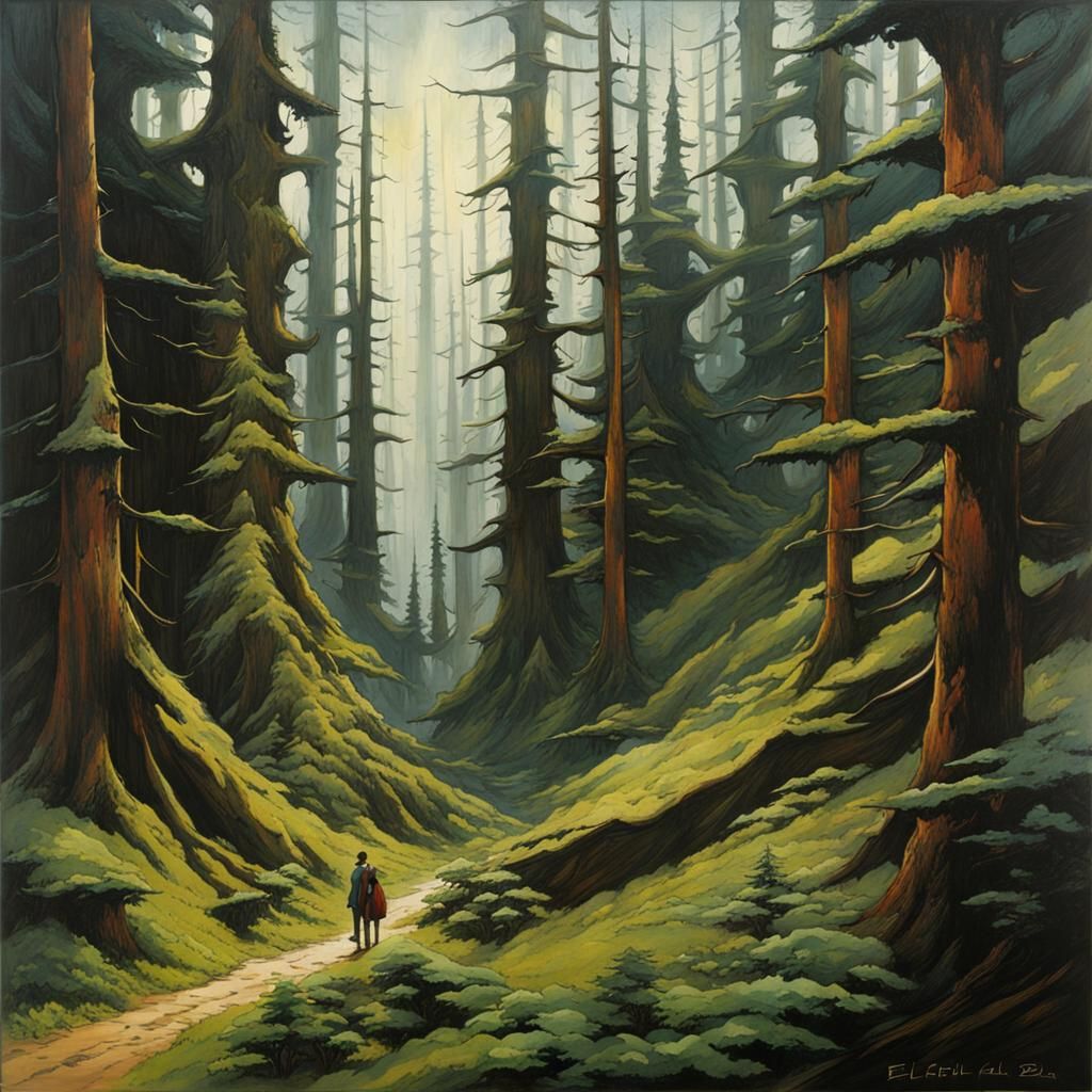 Eldritch Forest: Graphic Novel Illustration