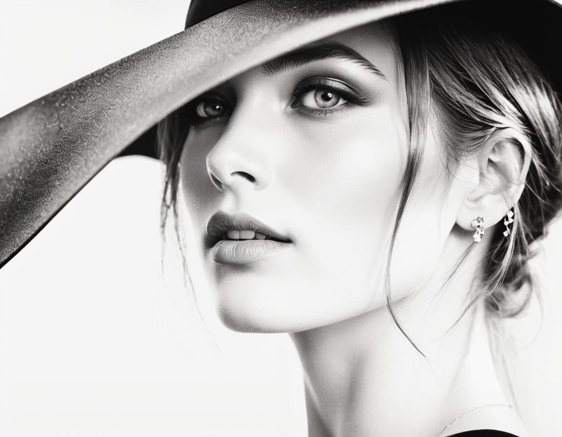 Glamorous beauty photography, head and shoulders portrait. Woman posing in a luxurious setting. Soft focus. Elegant, hig...