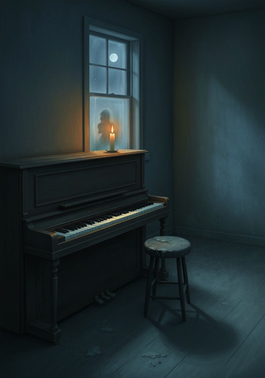 Dusty Room: Cinematic Oil Painting at Night