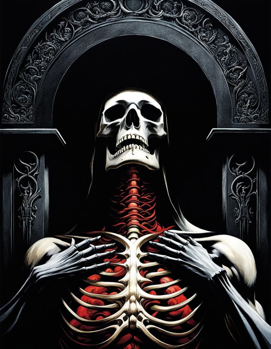 Hellish Descent: Sinister Horror Concept Art