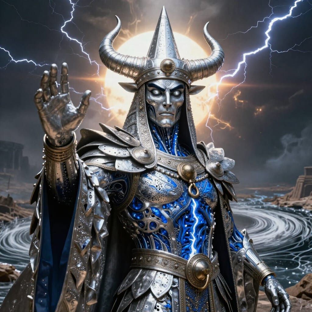 Wada'an, Sovereign of the Final Horizon, in Metallic Grey