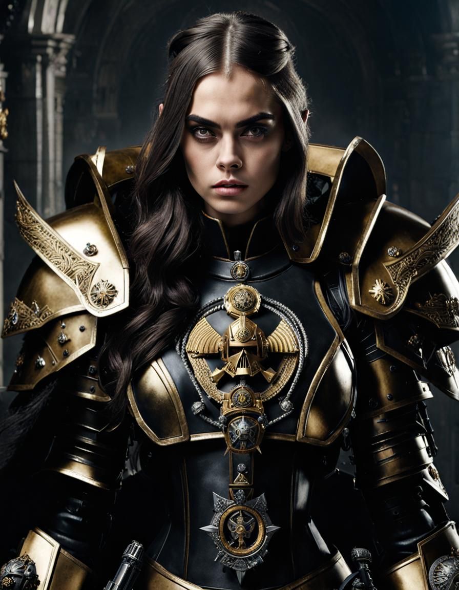 Sister of Battle in Ornate Armor with Power Sword