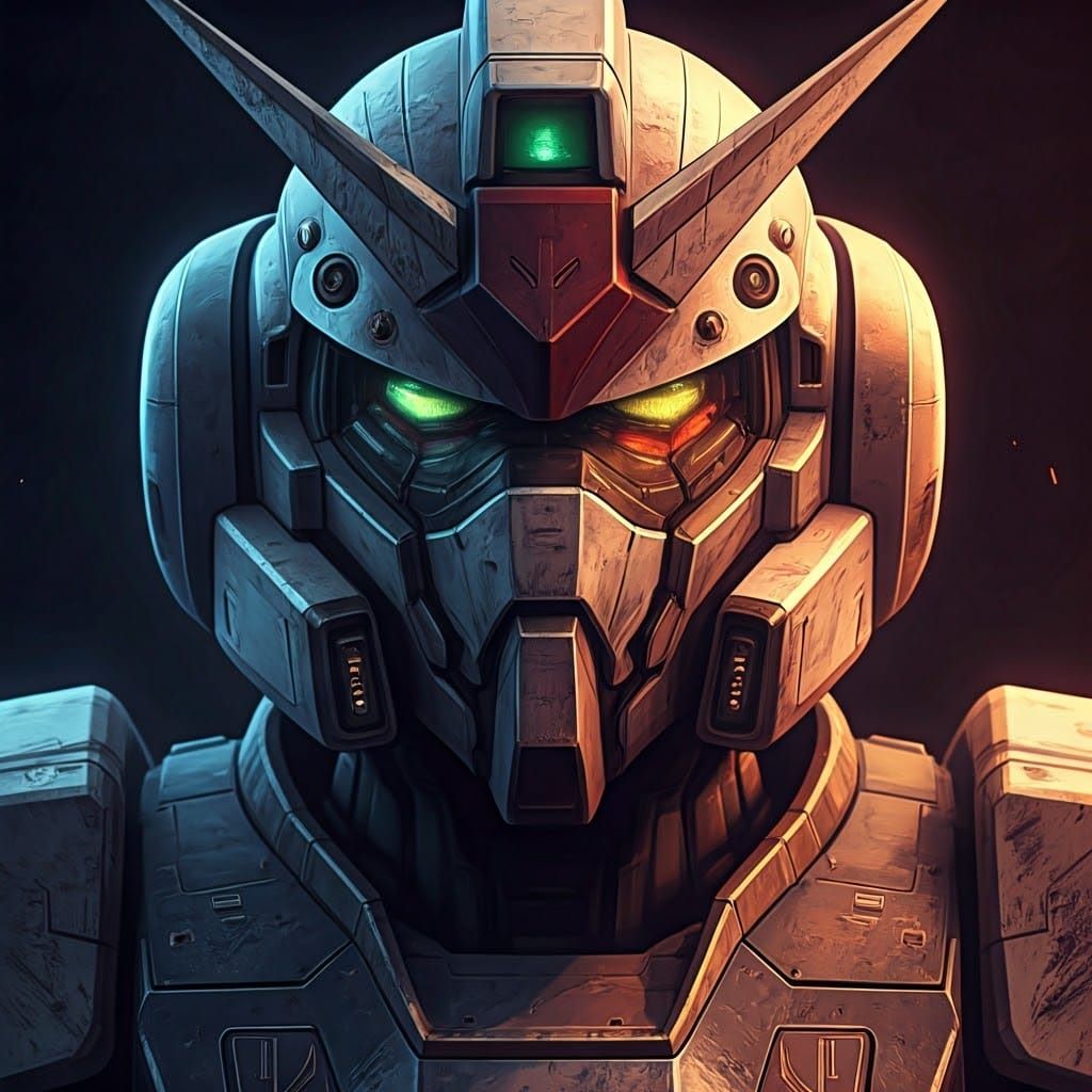 Gritty Mobile Suit Pilot Portrait in HDR Detail