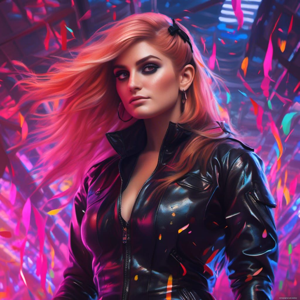 Glamorous Portrait in Hyperdetailed Digital Art Style