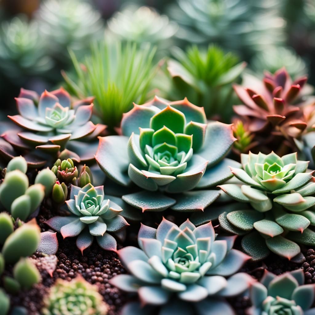 Stunning Succulents in Professional Photography Style
