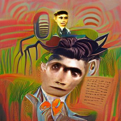 Kafkaesque Portrait Listening to Oingo Boingo