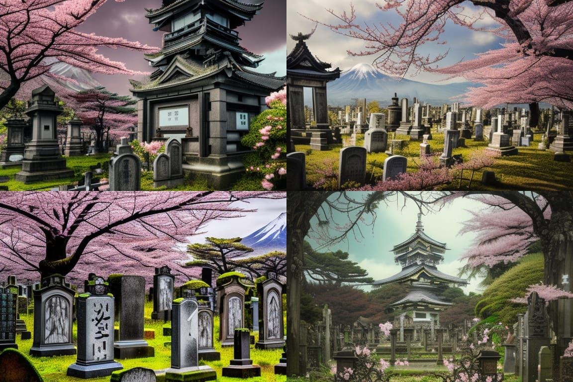 Cemetery near Mt. Fuji
