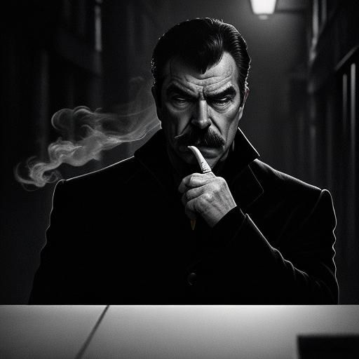 Tom Selleck in Smoky Film Noir Alleyway