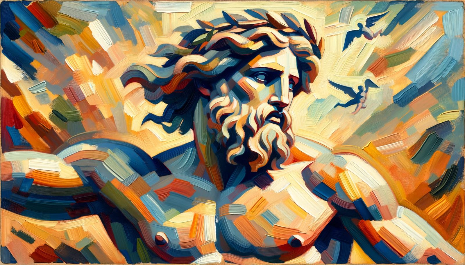 Grecian Figure in Expressionist Style