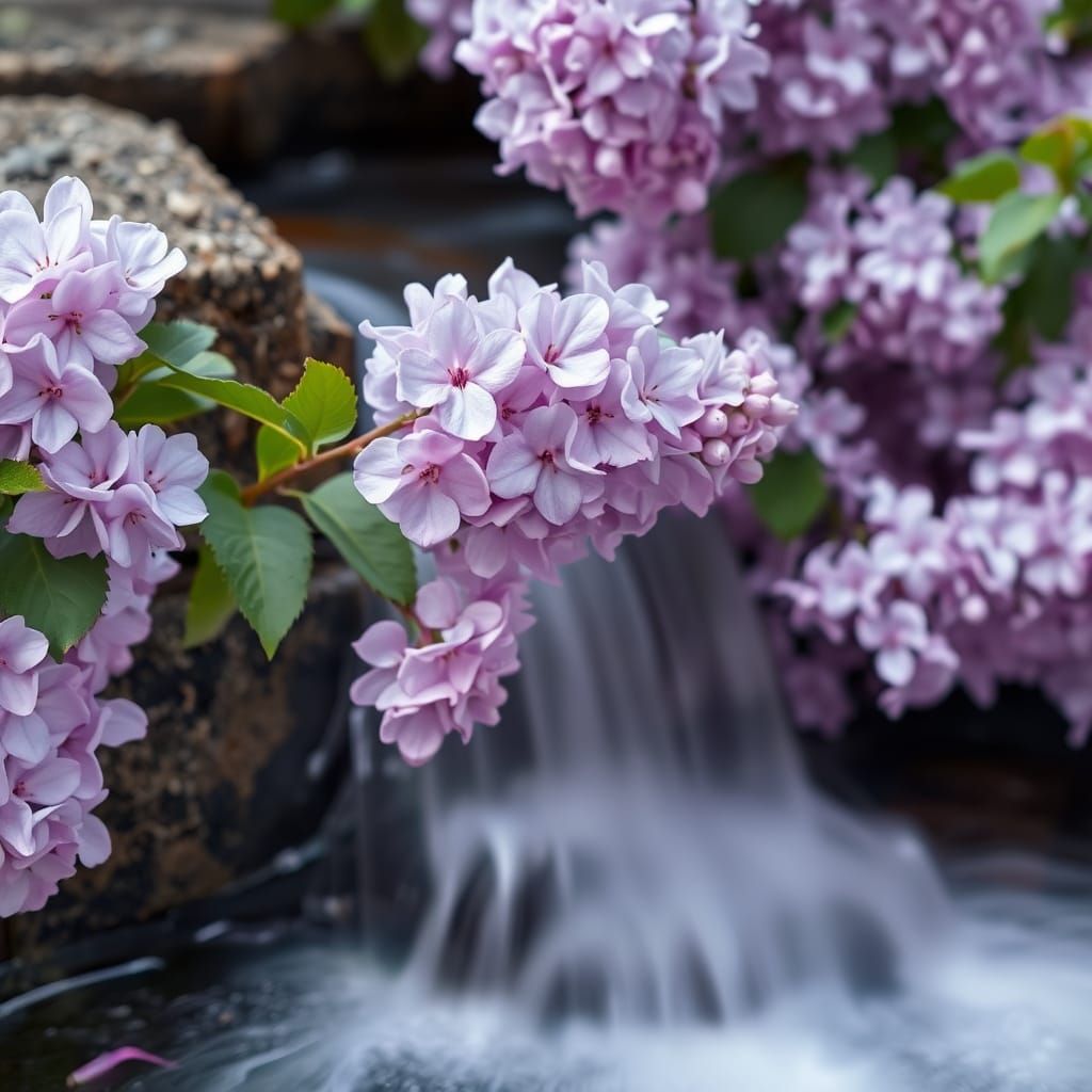 Abstract Lilac Light Overflow Effect