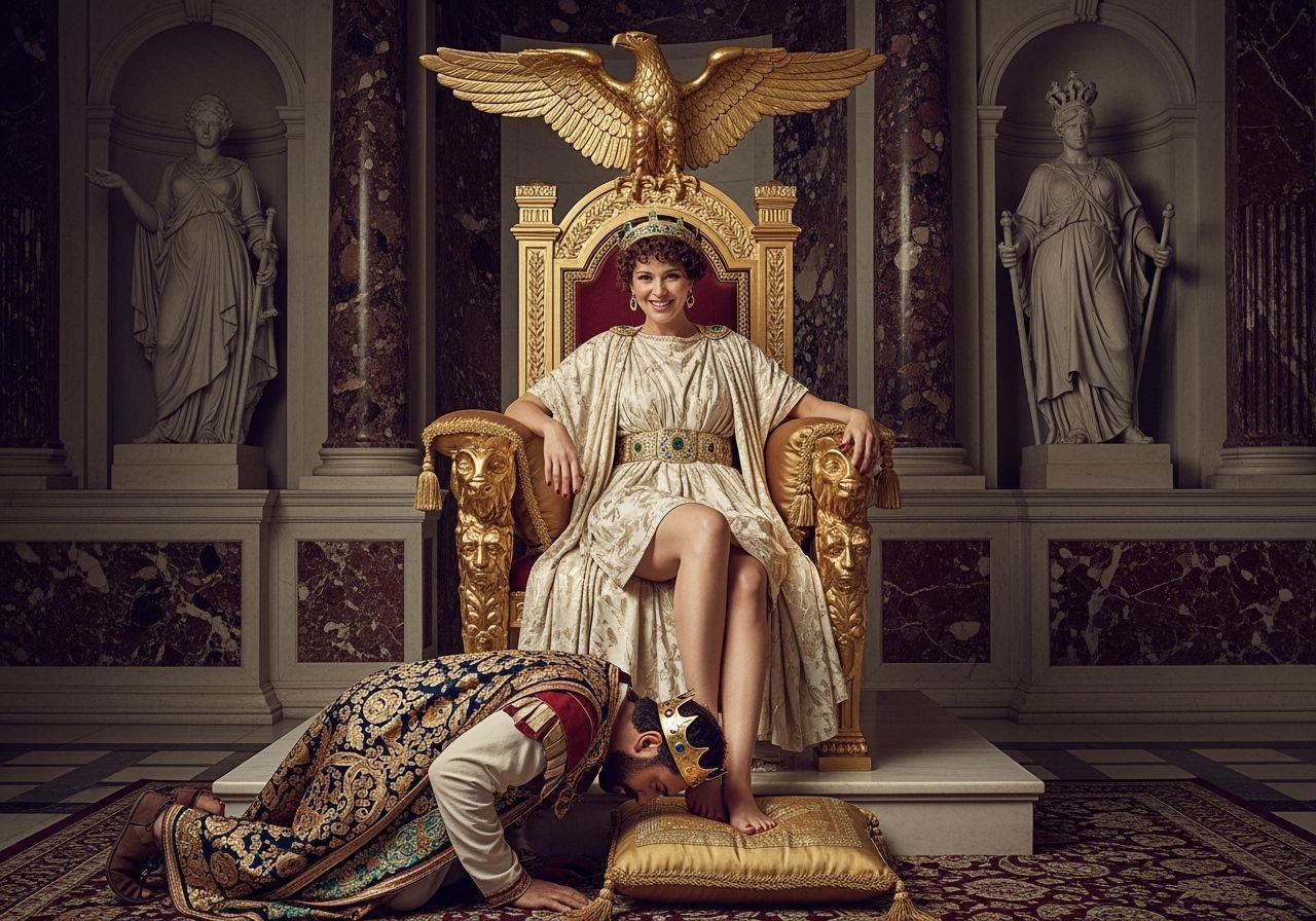 Empress Messalina Tramples Defeated King