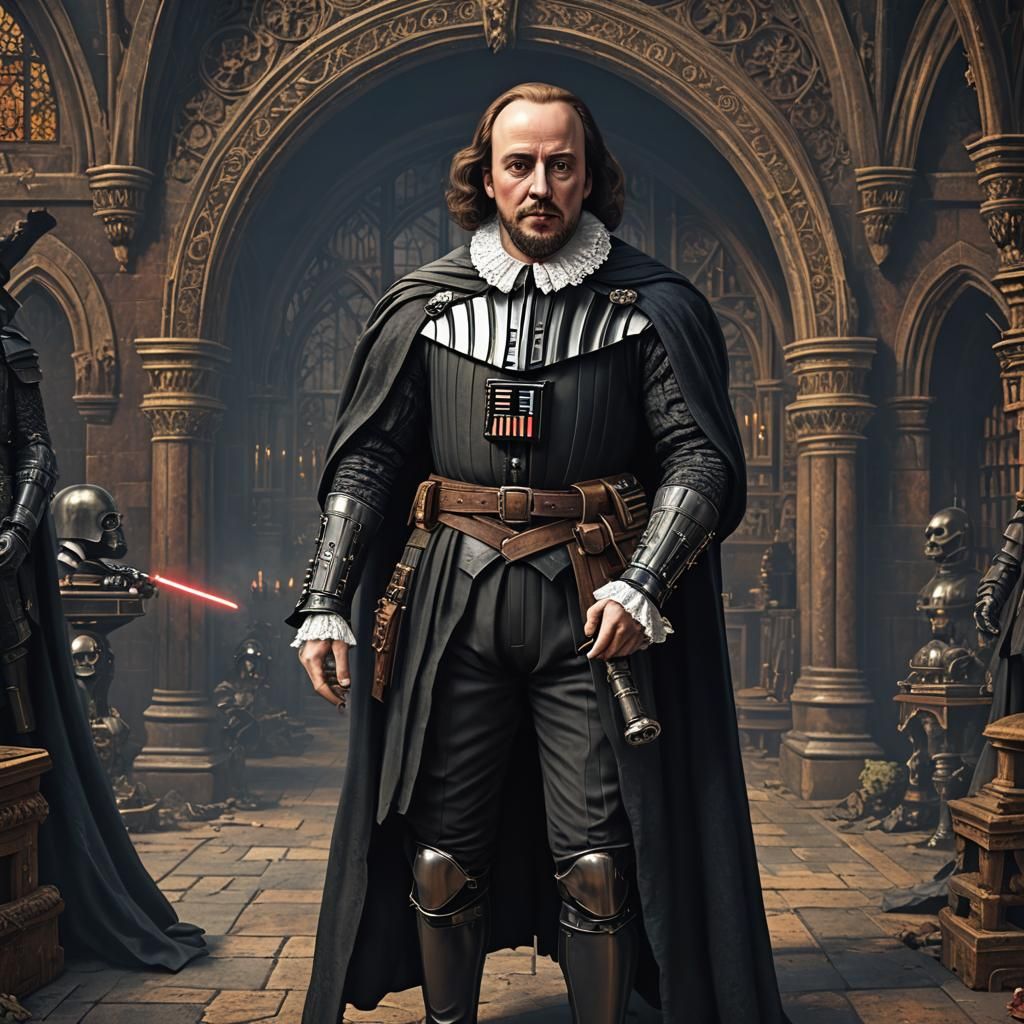 Shakespeare as Darth Vader: Detailed Matte Painting