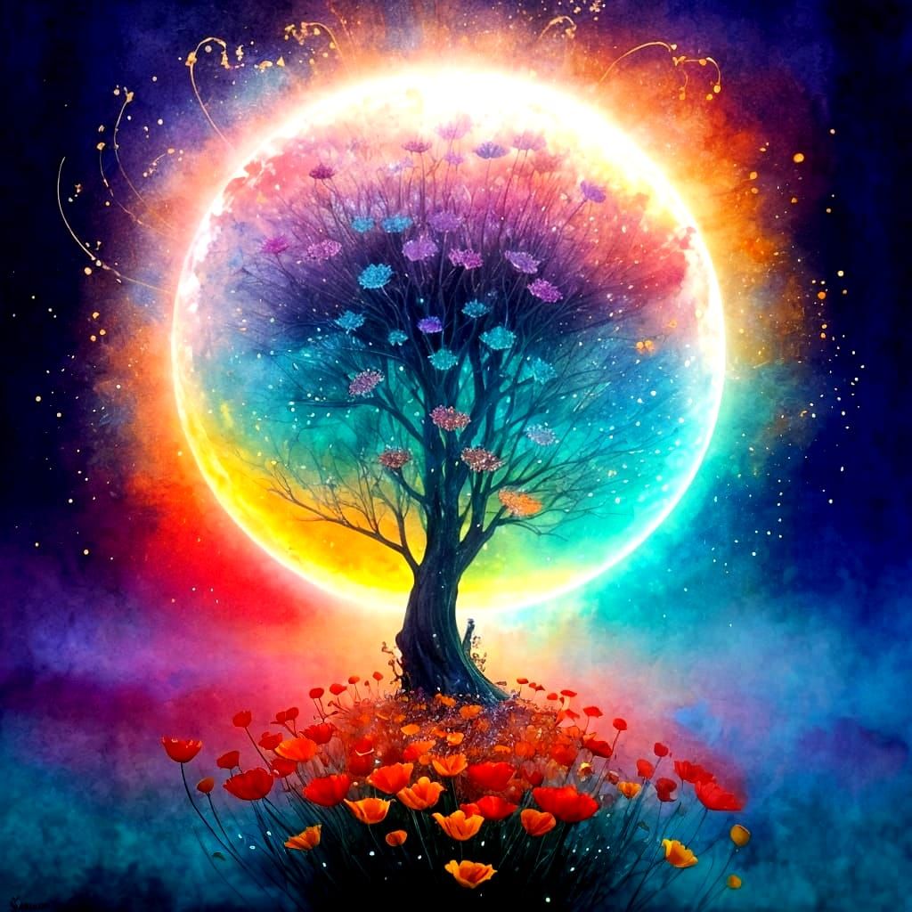 "The Vivid Veil Tree"