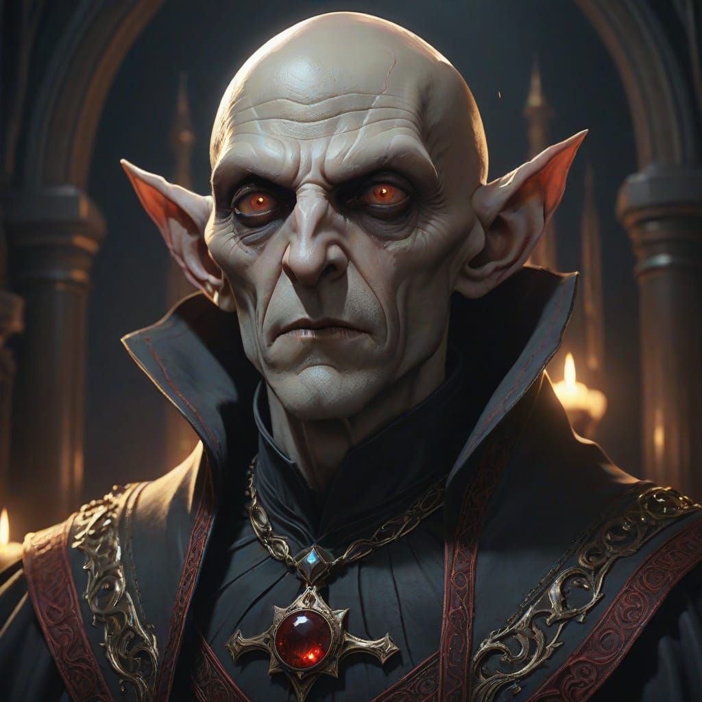 Nosferatu Portrait in Greg Rutkowski Style