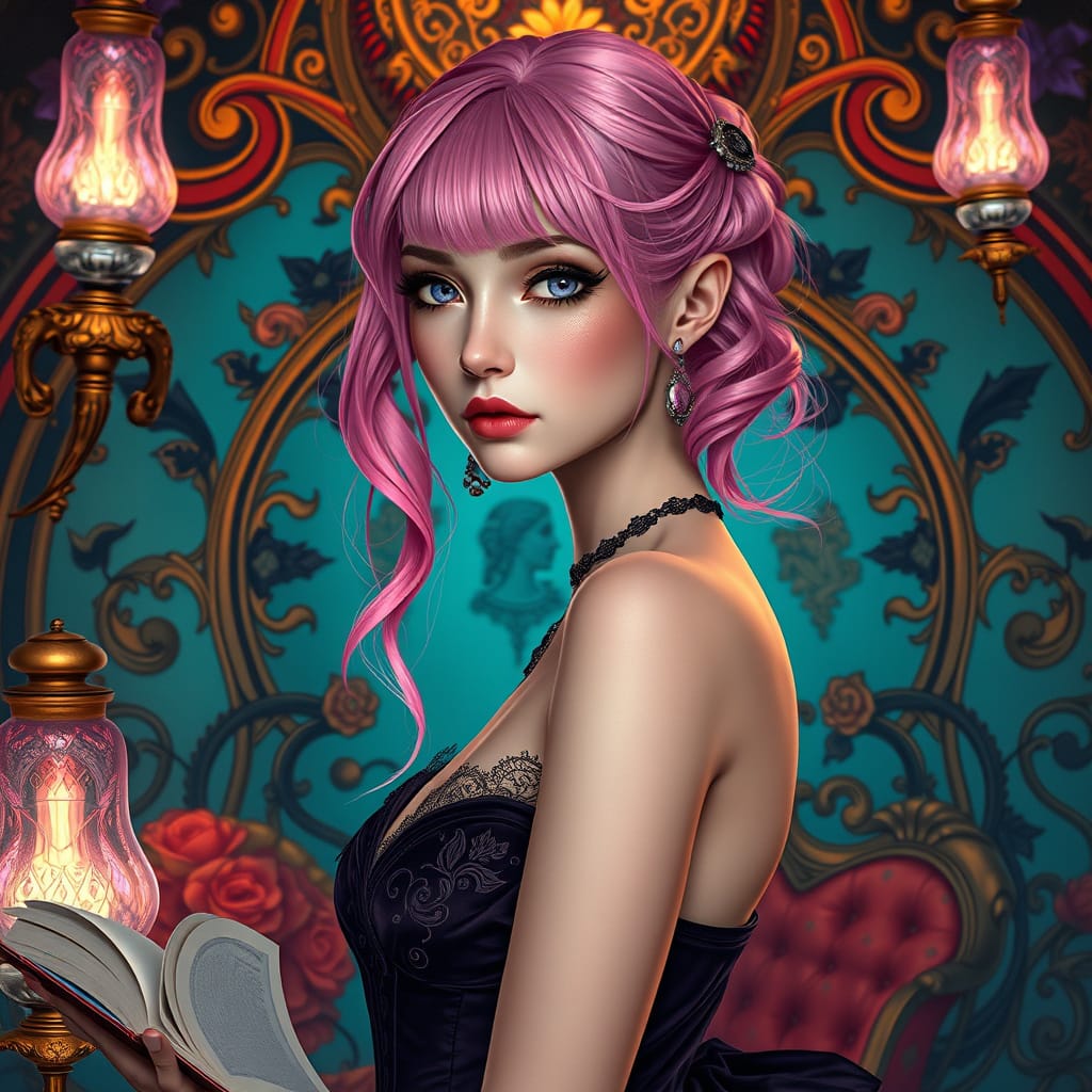 Elegant Princess in Opulent Settings