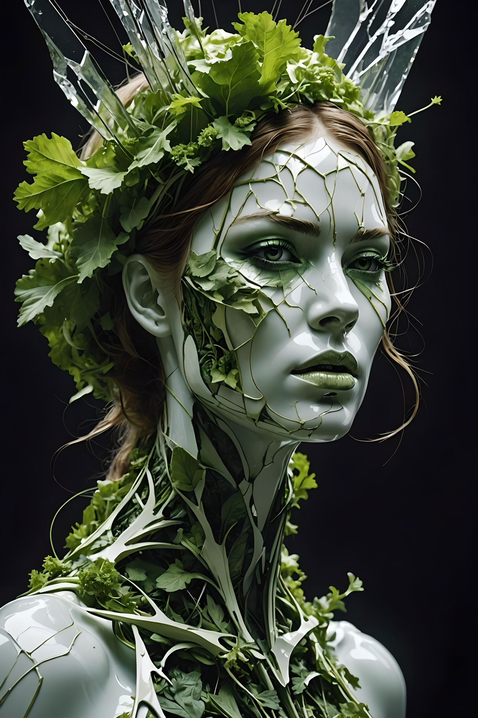 Broken Dreams: Coleslaw Dryad in Manga Style