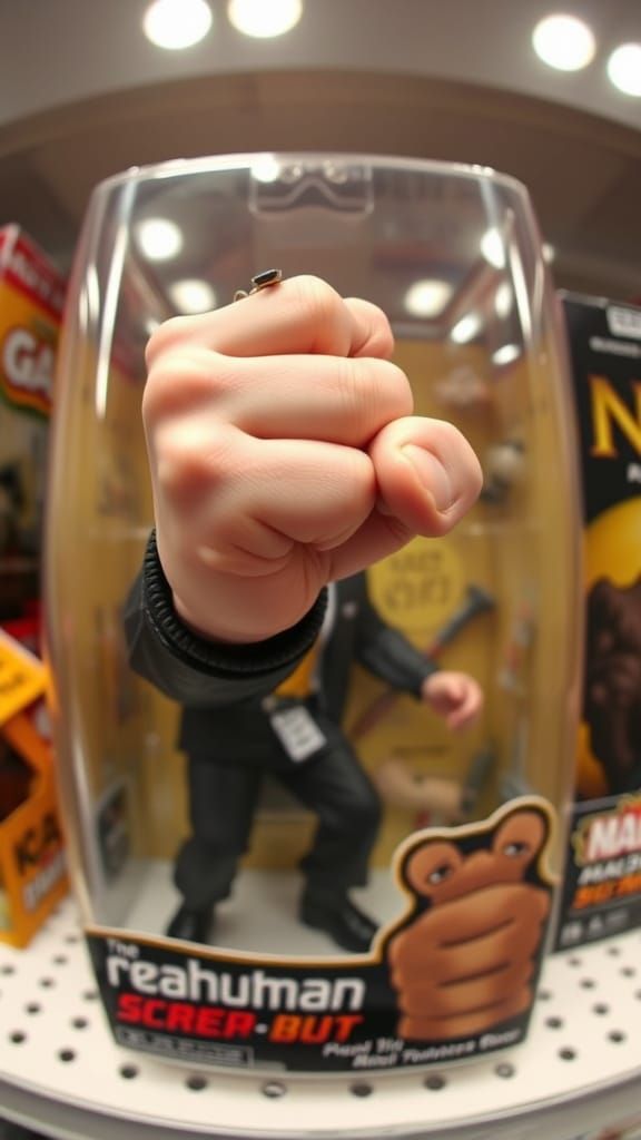 Action Figure Packaging Reveal in Fish Eye View