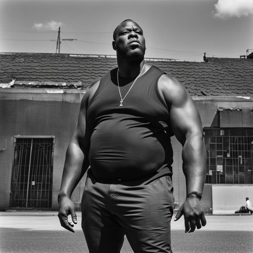 Close-Up Portrait of a Man Licking Lips