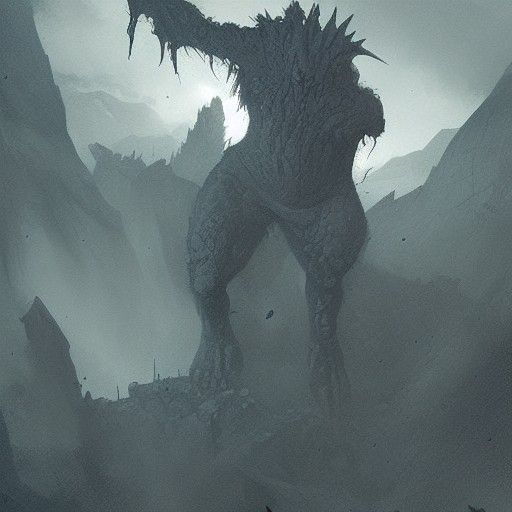 Sinister Monsters in a Dark Fantasy World